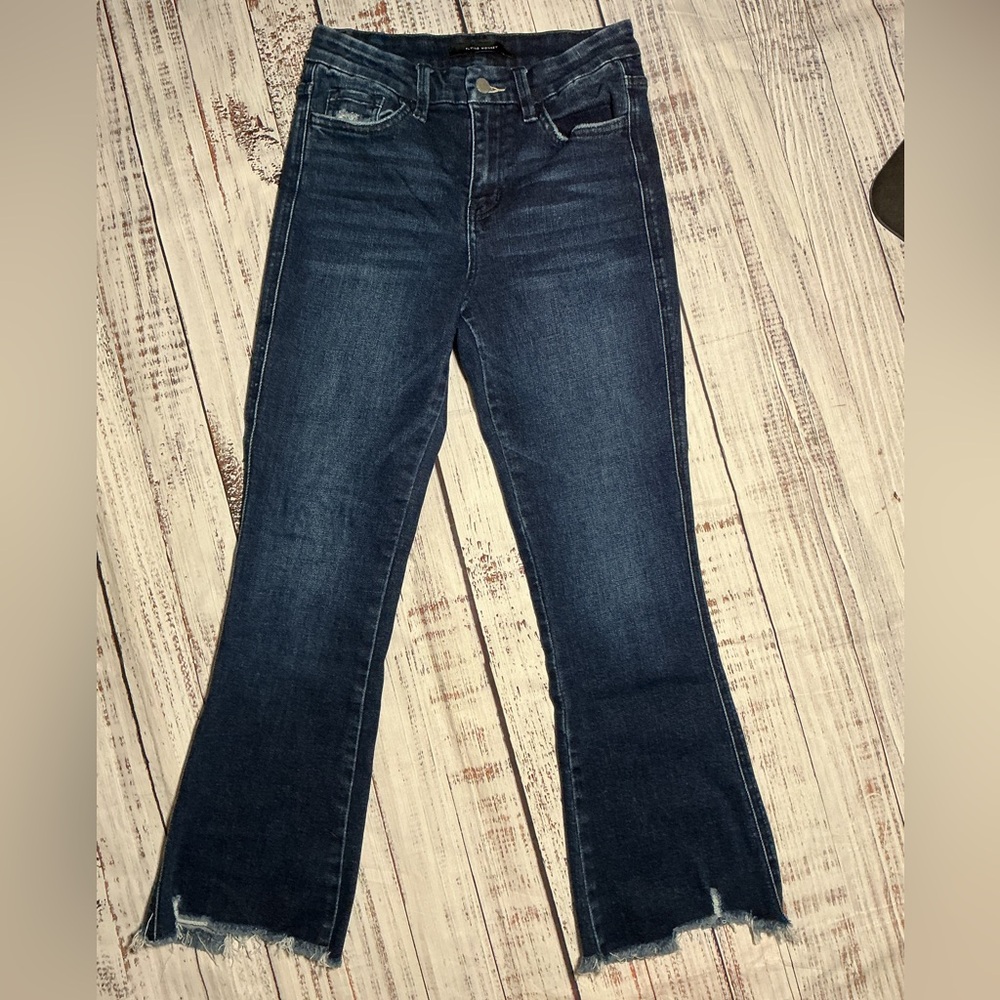 Flying Monkey High Rise cropped Flare jeans. Size 27.